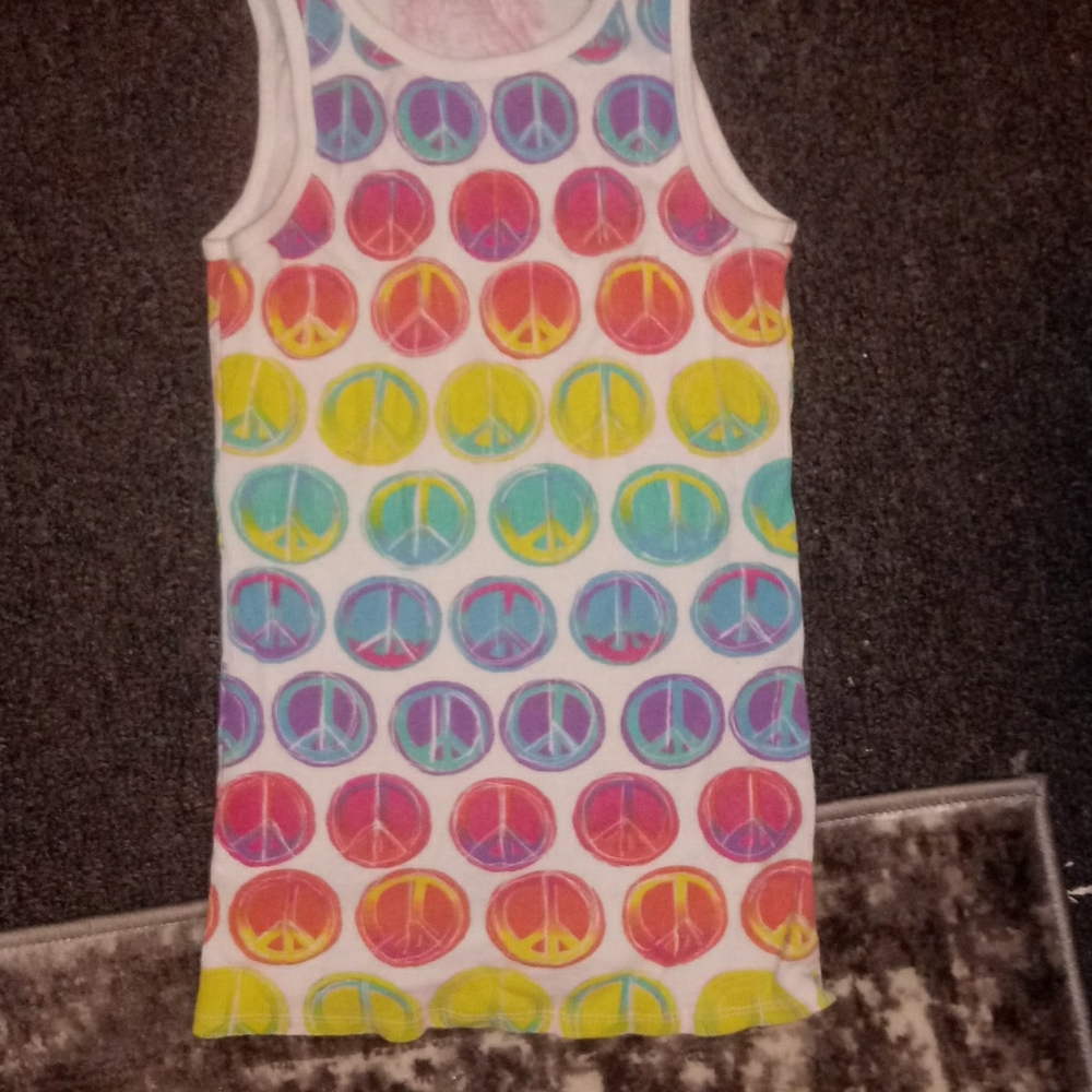 Peace symbol tank top.